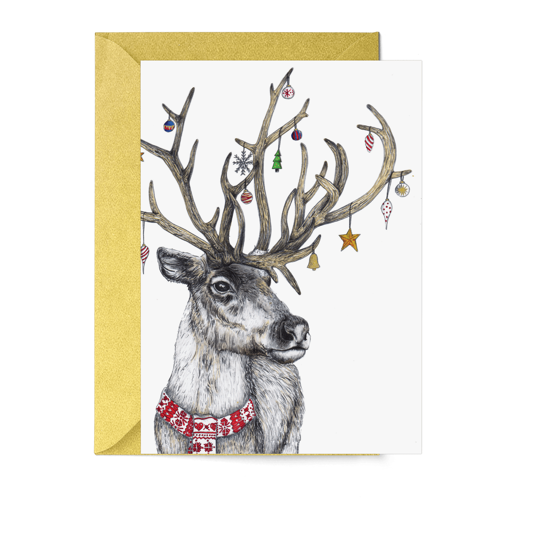 Santa's Helper Reindeer Greeting Card | Fawn & Thistle – Fawn and Thistle